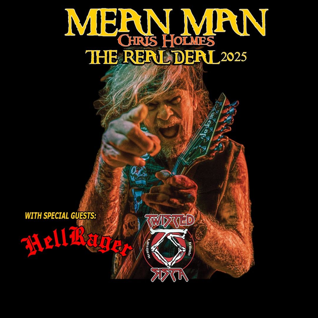 Chris Holmes of W.A.S.P and Mean Man with Special Guests HELLRAGER and Twisted Sista