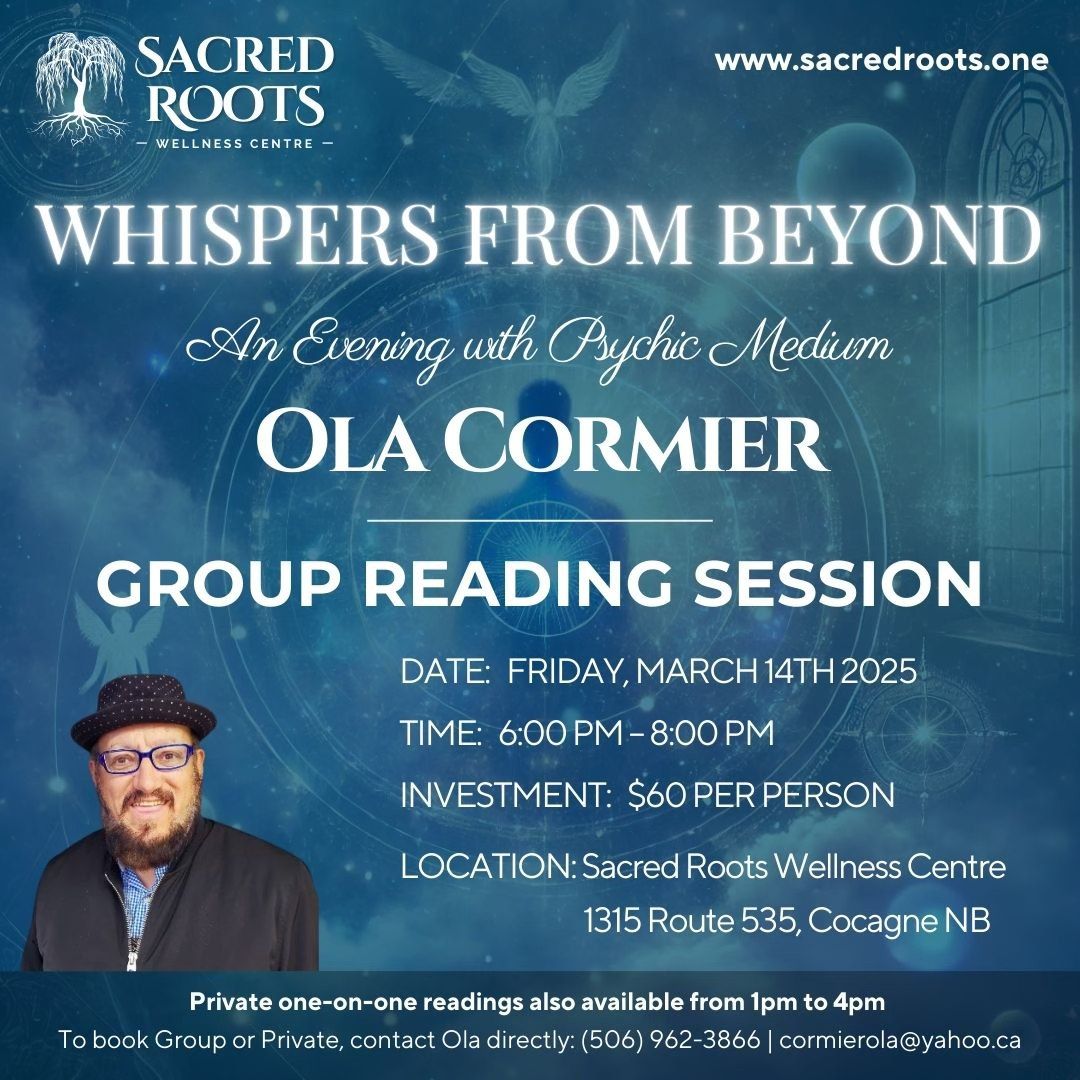 An Evening with Psychic Medium Ola Cormier - Sacred Roots