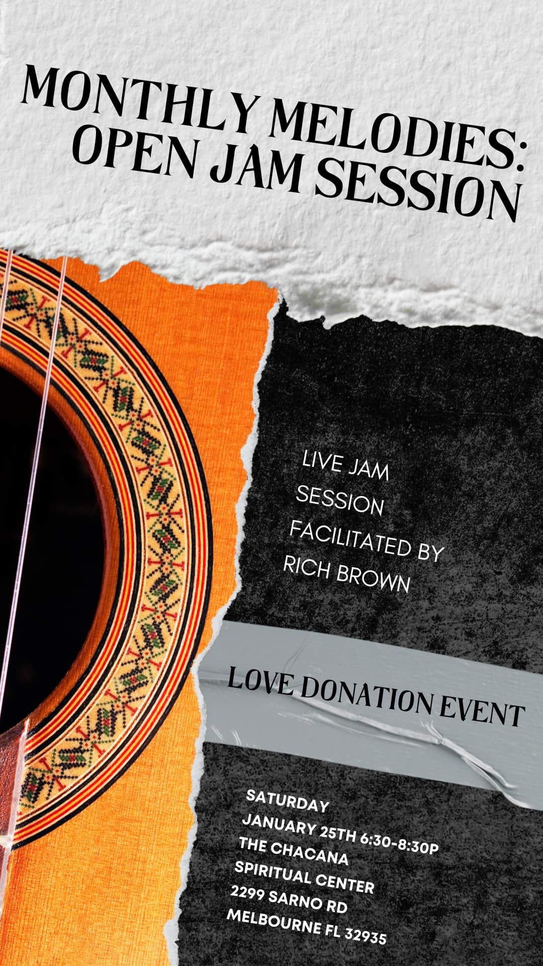 Monthly Melodies: Open Jam Sessions \u2013 Love Donation Event