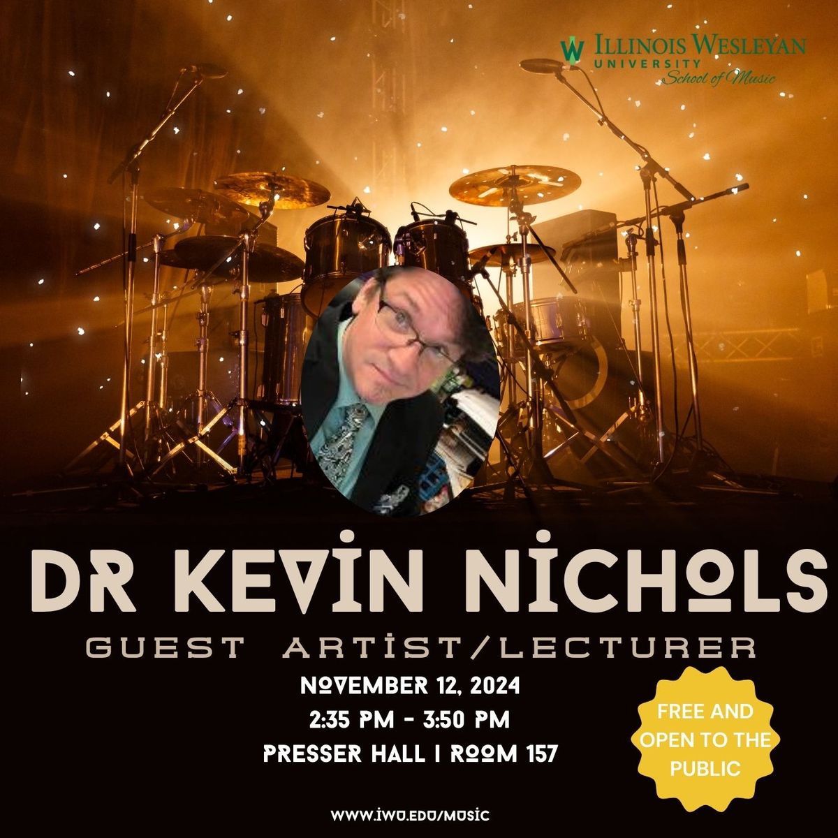 Dr Kevin Nichols (WIU) Lecture to Percussion and Percussion Methods Classes