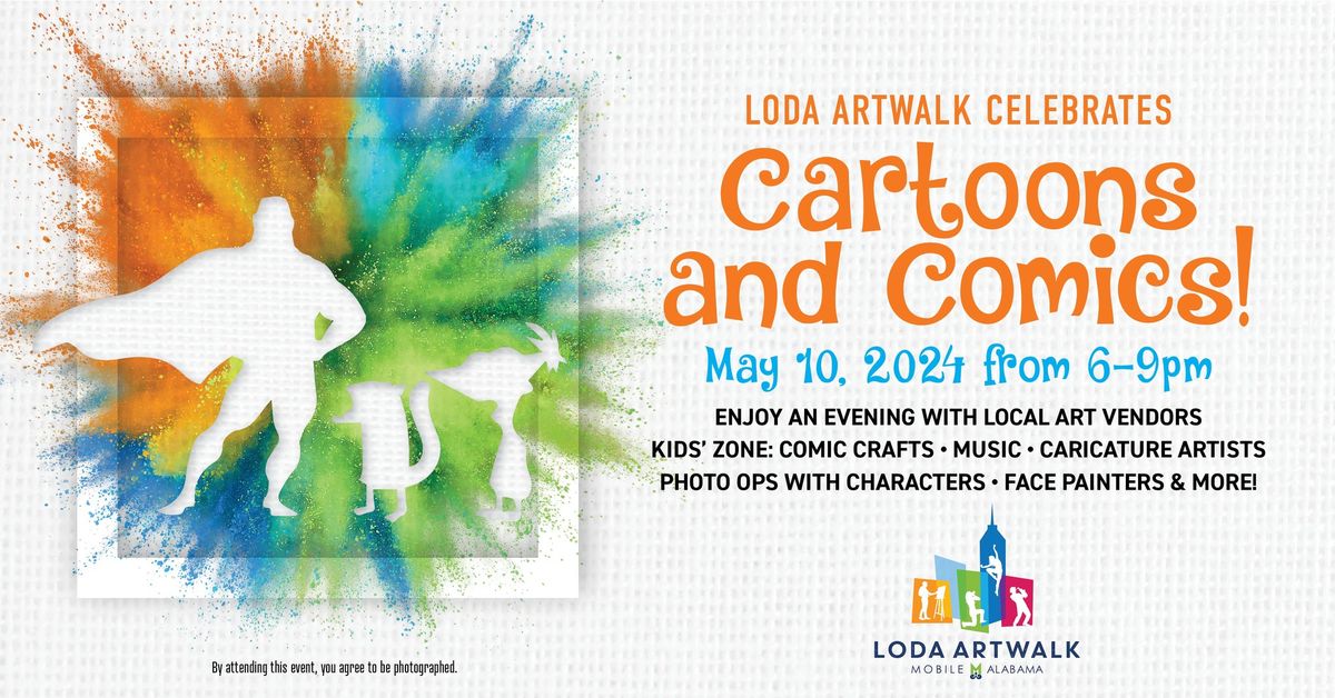 May LODA ArtWalk - Celebrating Cartoons and Comics