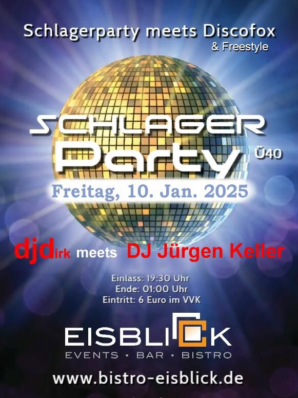 Schlagerparty im Eisblick