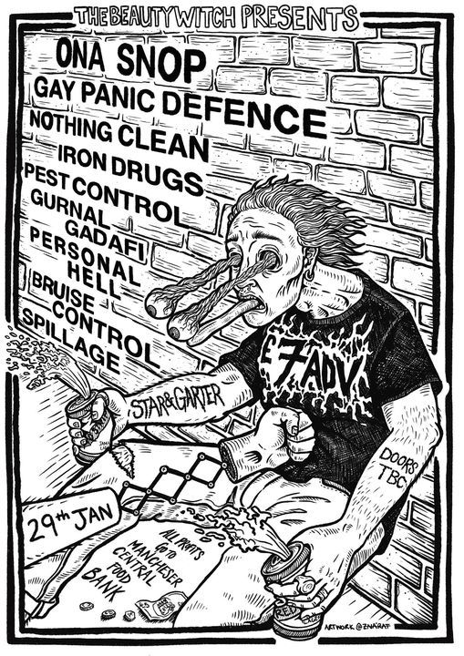 Ona Snop-Gay Panic Defence-Iron Drugs-Pest Control-GurnalGadafiBruise Control-Spillage
