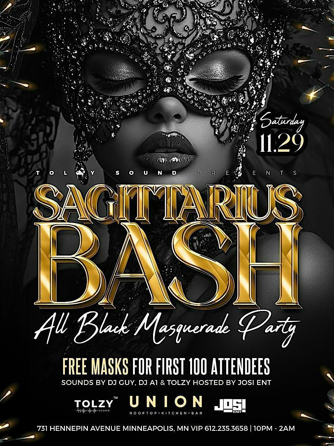 All Black Masquerade Party