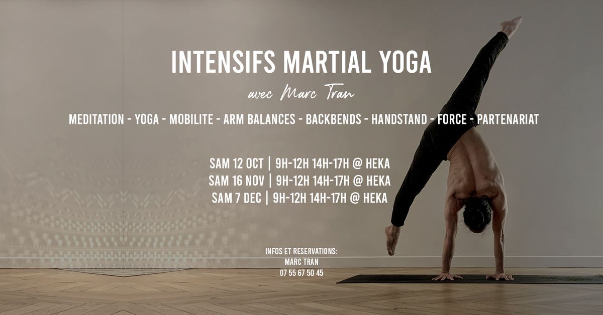 JOURN\u00c9ES INTENSIVES MARTIAL YOGA