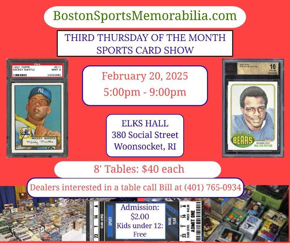 Monthly Sports Card Show