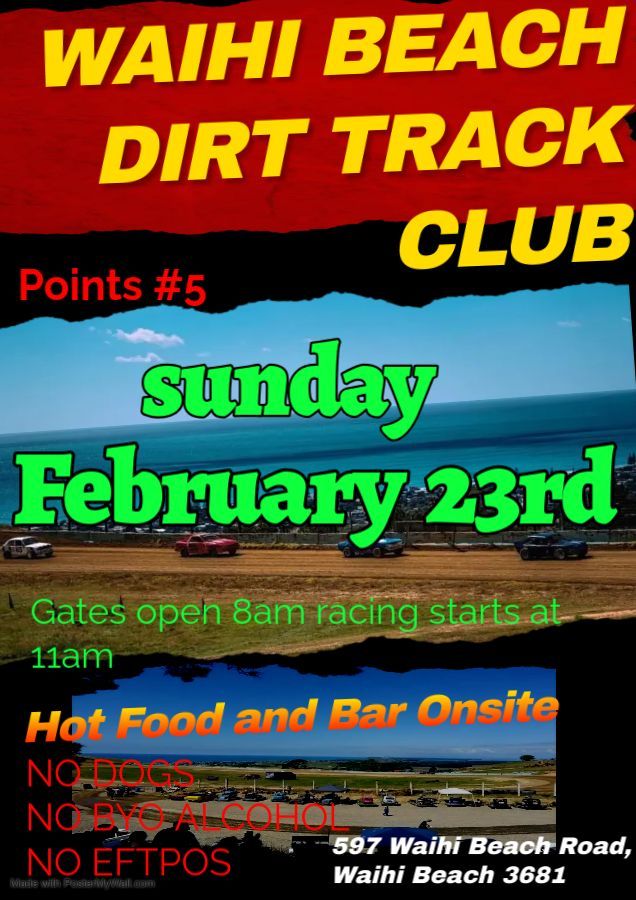 Waihi Beach Dirt Track Club Points Meeting