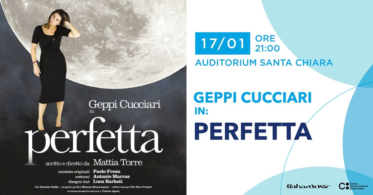 Geppi Cucciari in "Perfetta" | Auditorium Santa Chiara, Trento