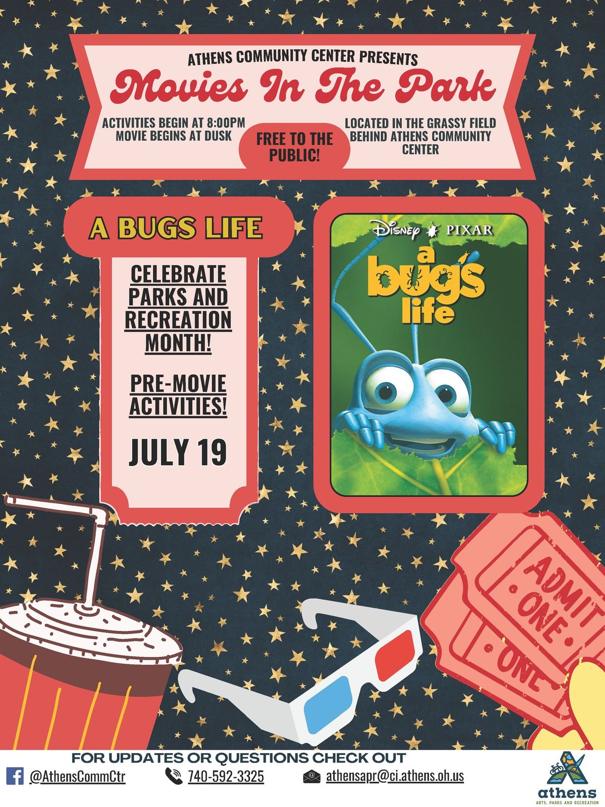 Free Summer Movies in the Park Series - A Bug's Life