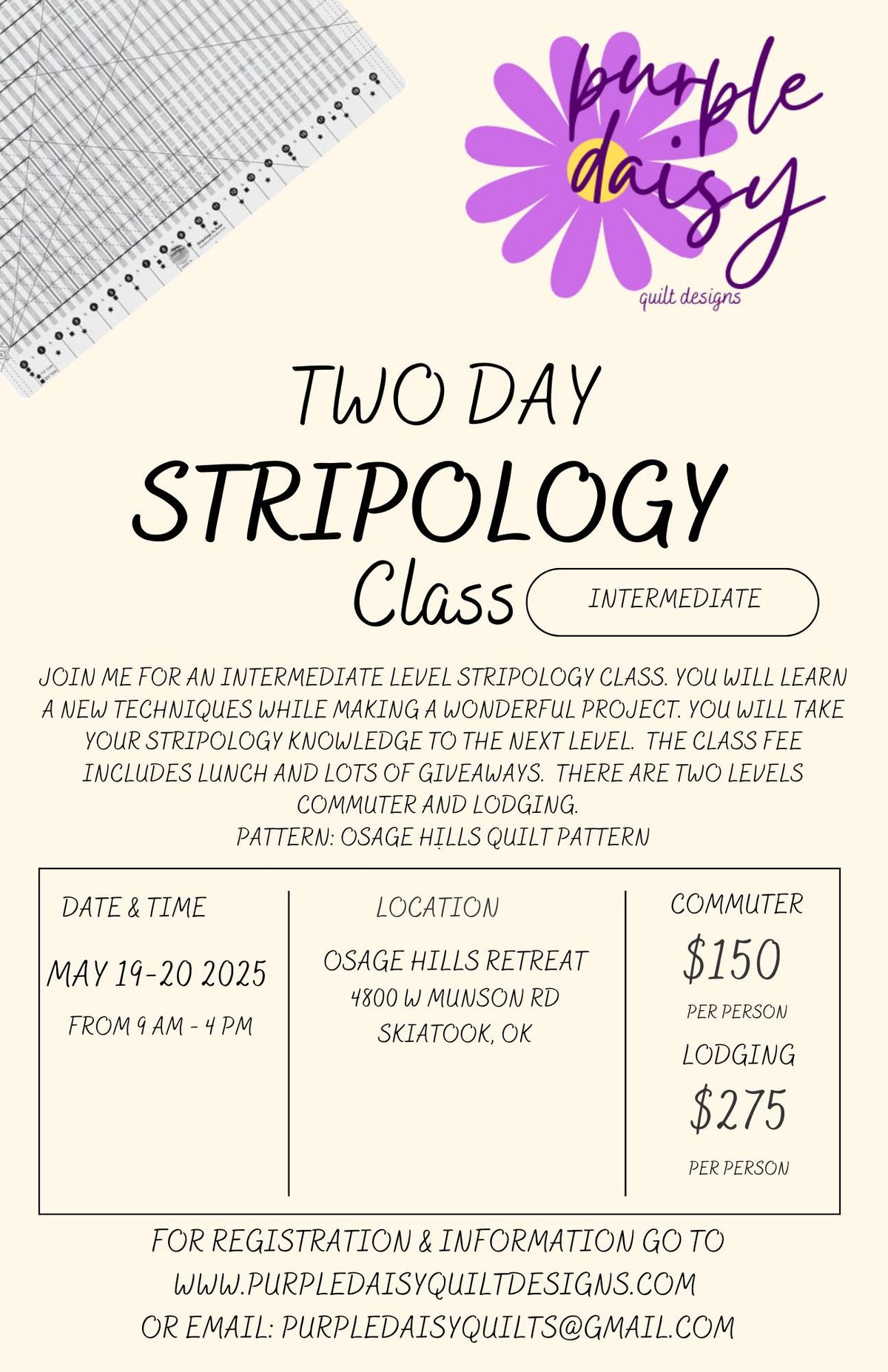 2 Day Advanced Stripology Class