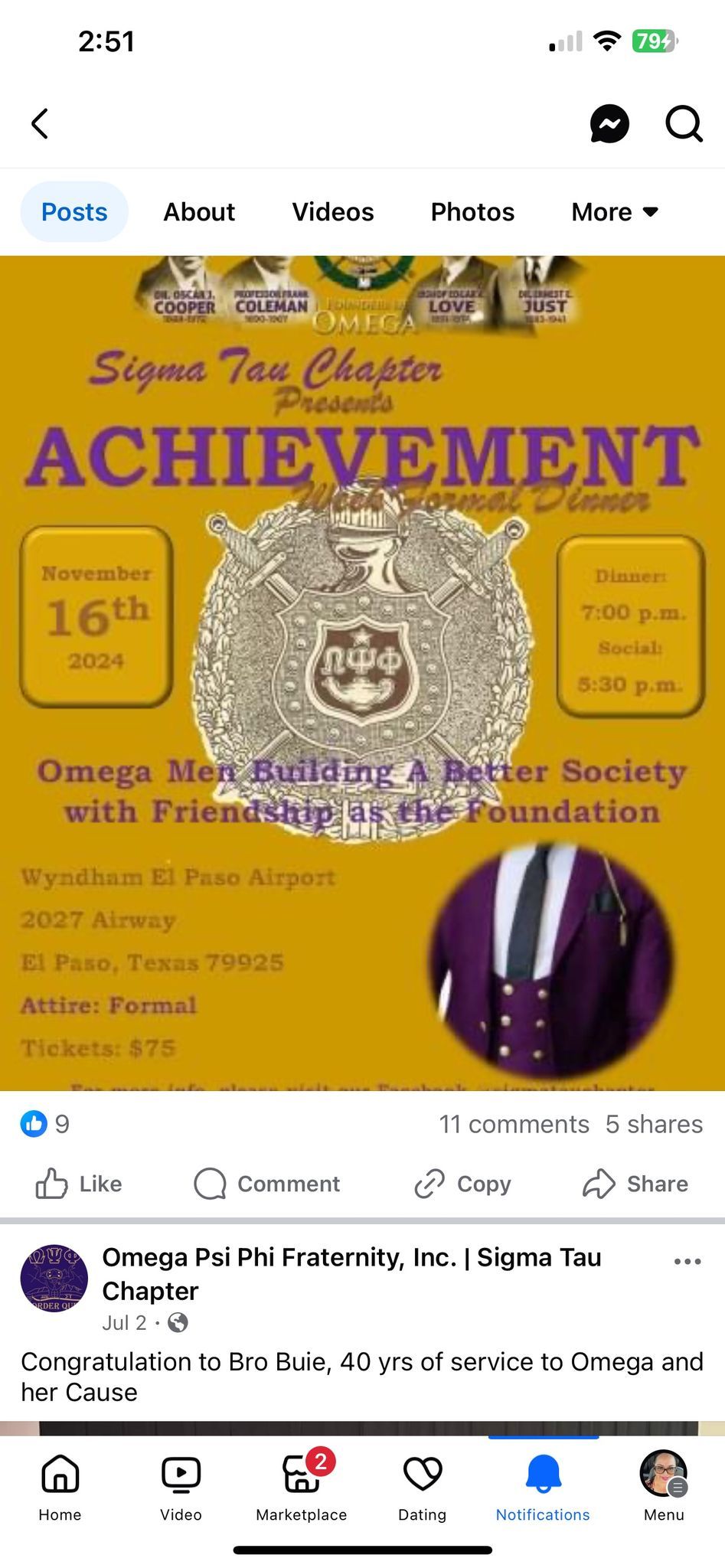 Omega charity event