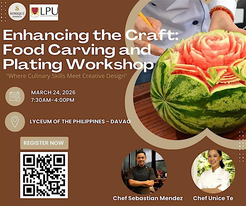 Enhancing the Craft: Food Carving and Plating Workshop