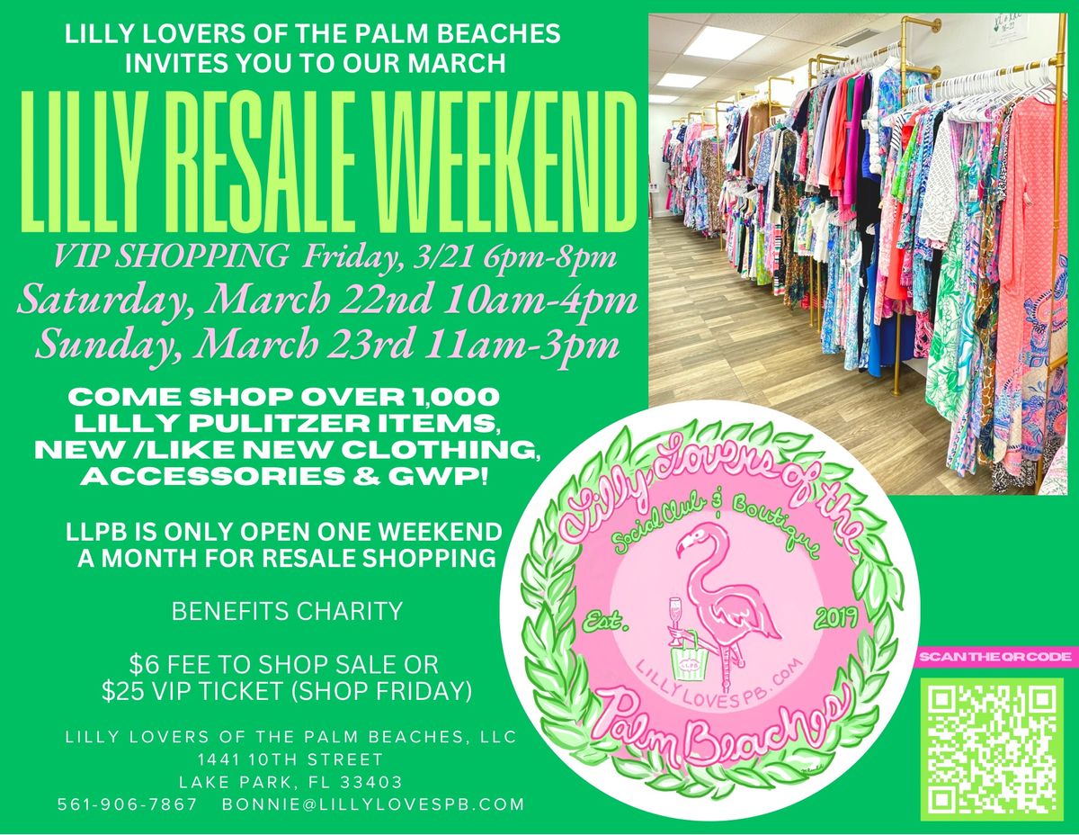 March Lilly P. Shopping Weekend by Lilly Lovers of the Palm Beaches