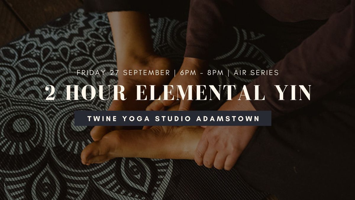 2 Hour Elemental Yin Yoga Experience: Air Series