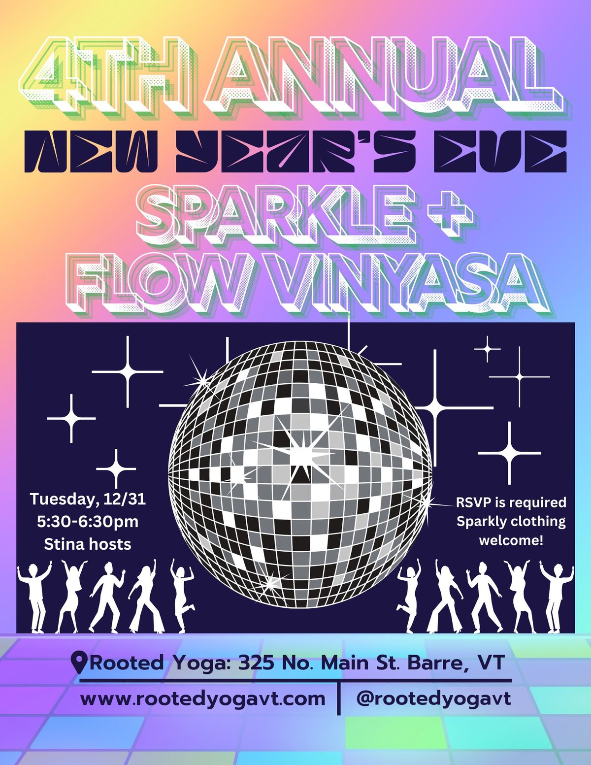 Sparkle + Flow: Our 4th Annual NYE Vinyasa!