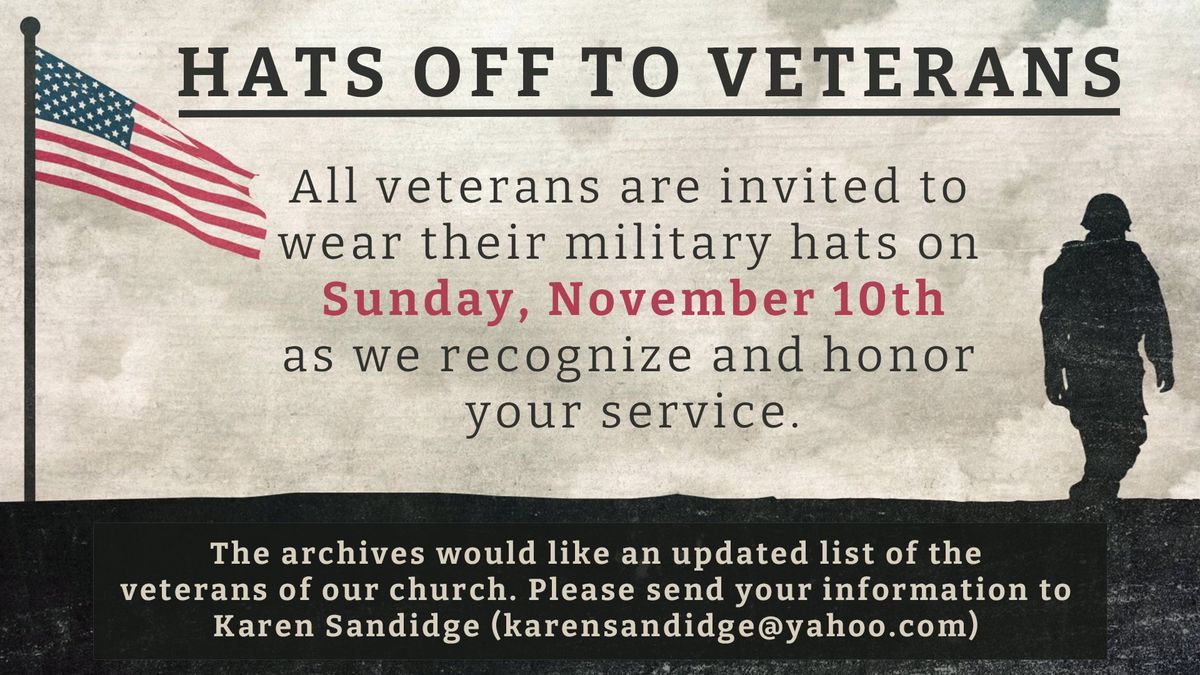 Hats Off to Veterans!