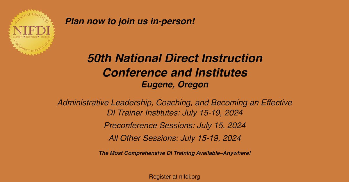 50th National Direct Instruction Conference and Institutes