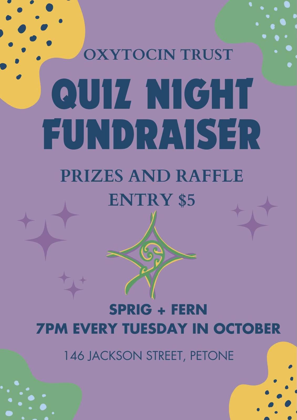 OXYTOCIN TRUST QUIZ NIGHT FUNDRAISER