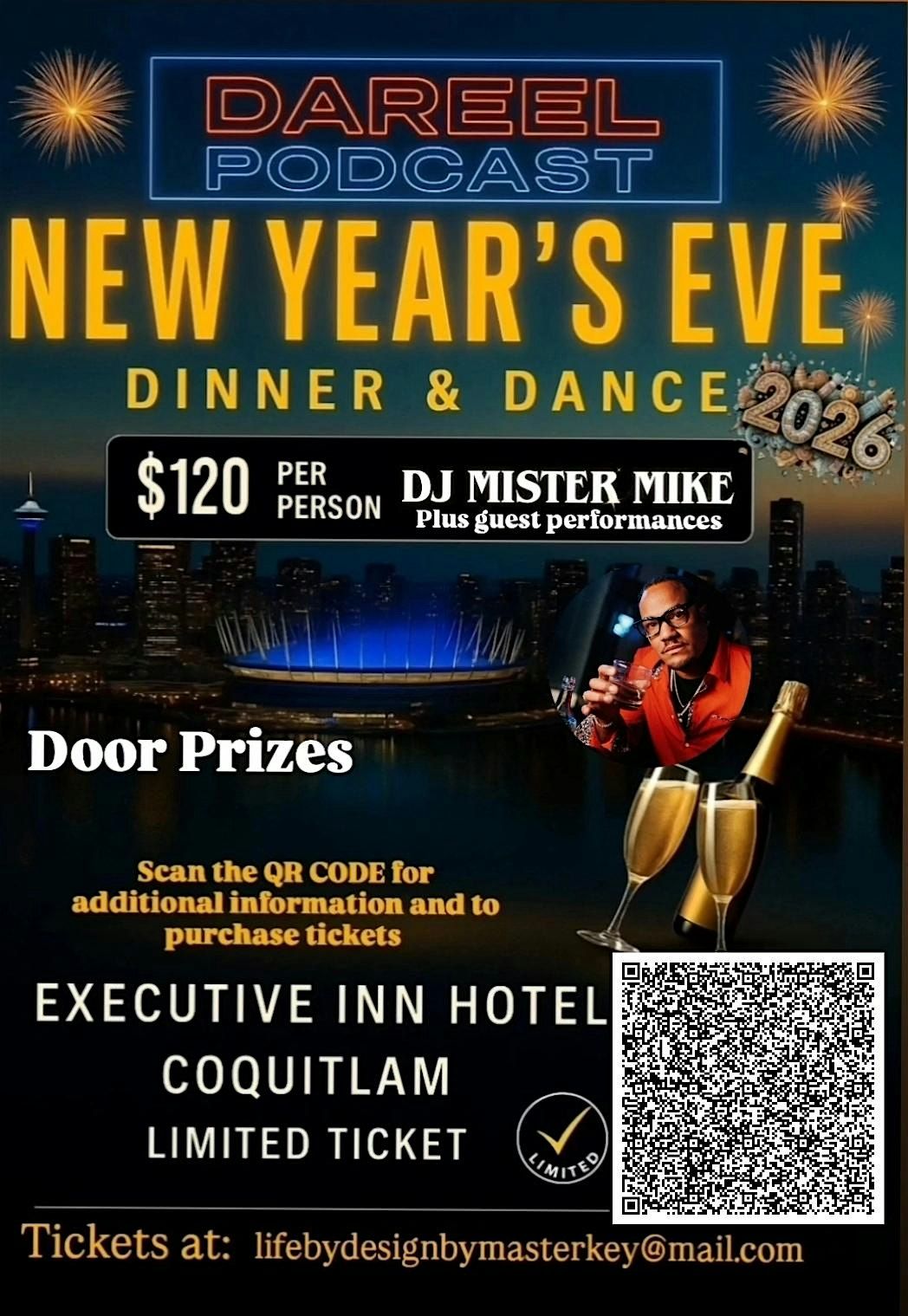 DAREEL PODCAST SHOW NYE  Dinner &Dance