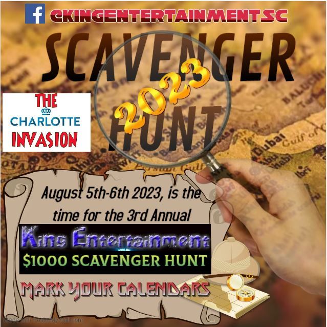 King Entertainment $1000 Scavenger Hunt - The Charlotte Invasion