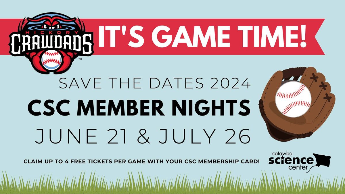 Member Night at the Hickory Crawdads