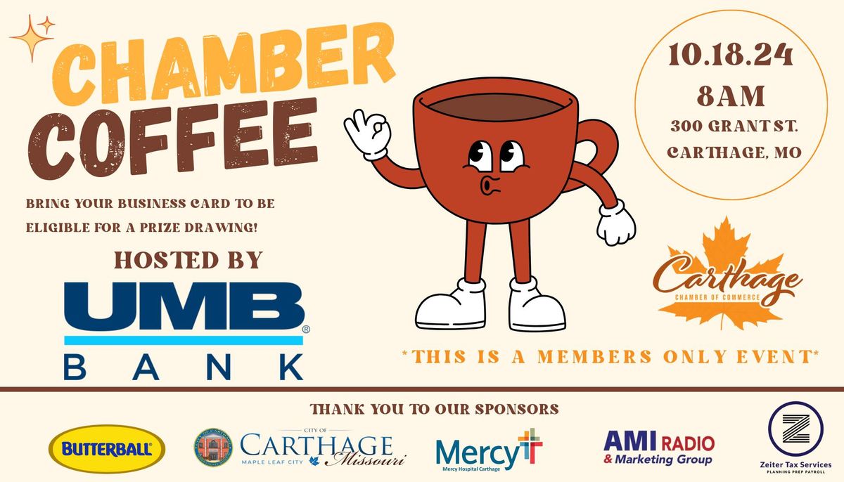 Chamber Coffee Maple Leaf Festival\u00ae Kickoff-UMB