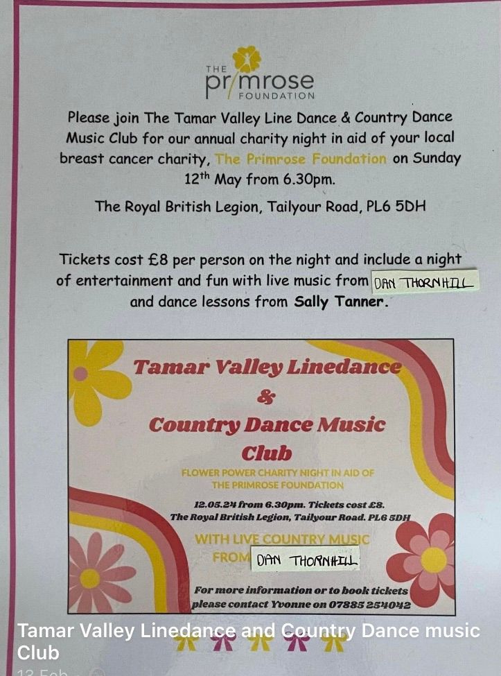 TAMAR VALLEY LINEDANCE AND COUNTRY MUSIC CLUB (PRIMROSE FOUNDATION )