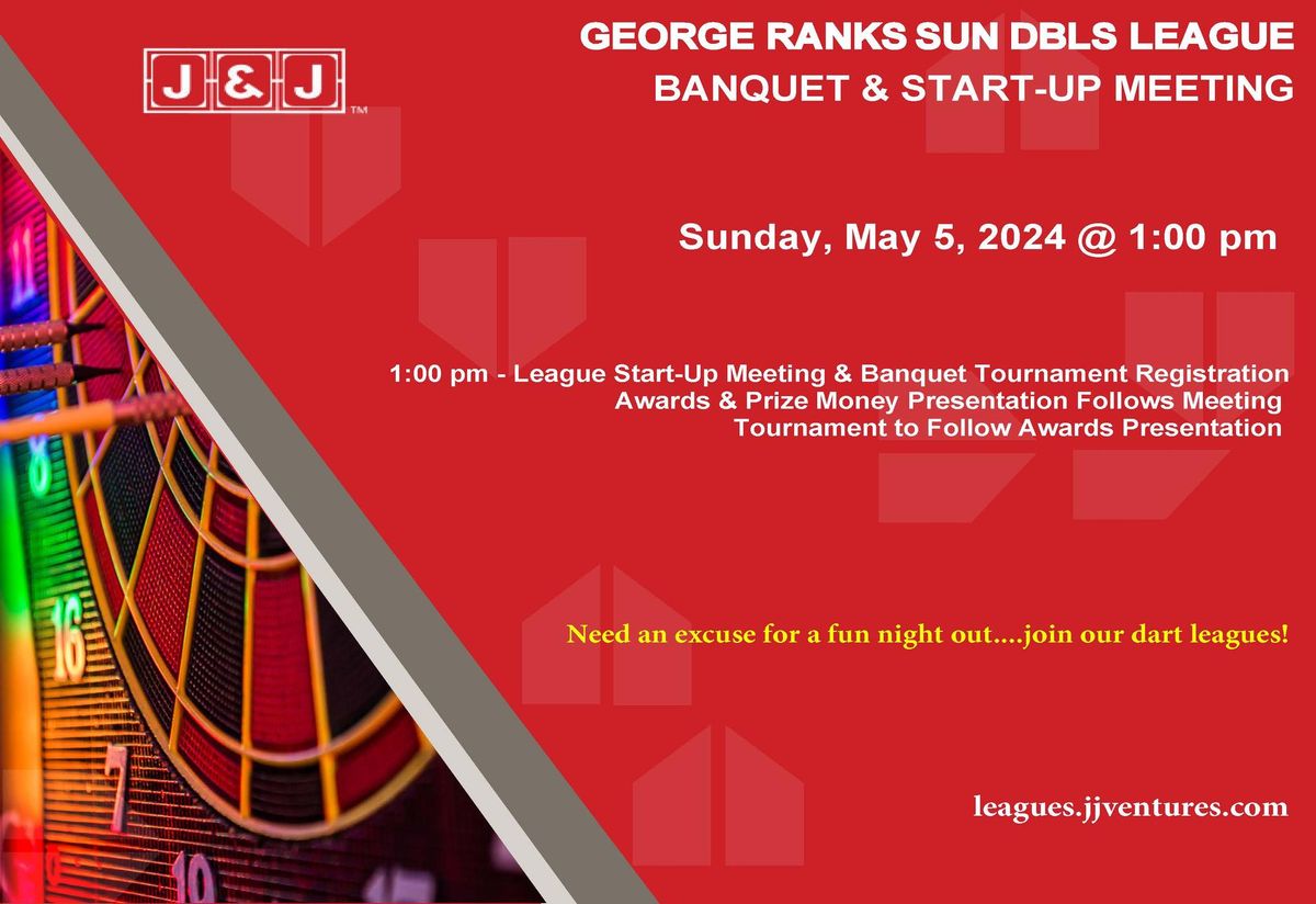 George Ranks Sunday Doubles Dart League Banquet & Start-up Meeting Springfield, IL