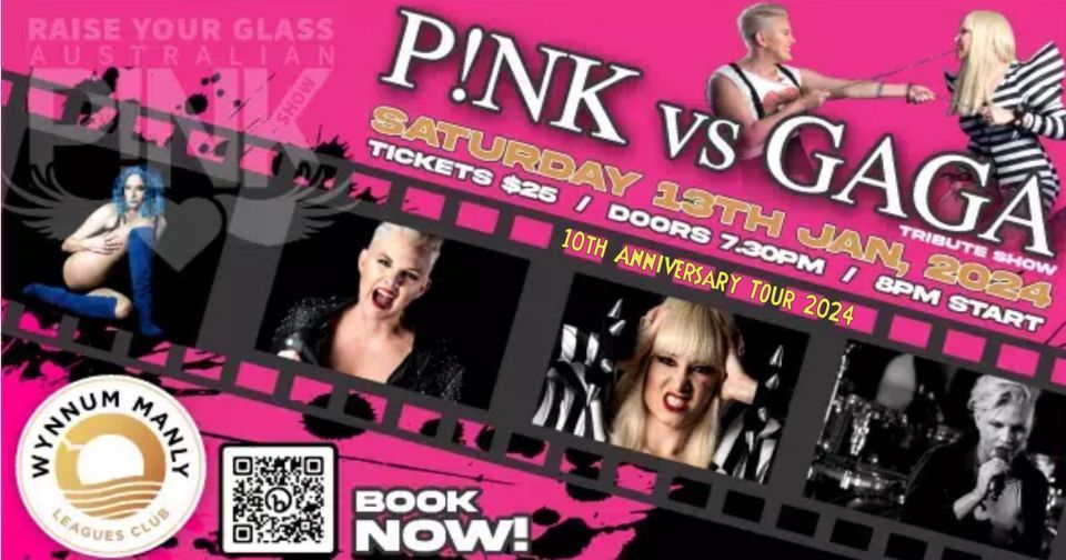 Raise Your Glass. The Australian Pink V Gaga Show | Wynnum Leagues Club