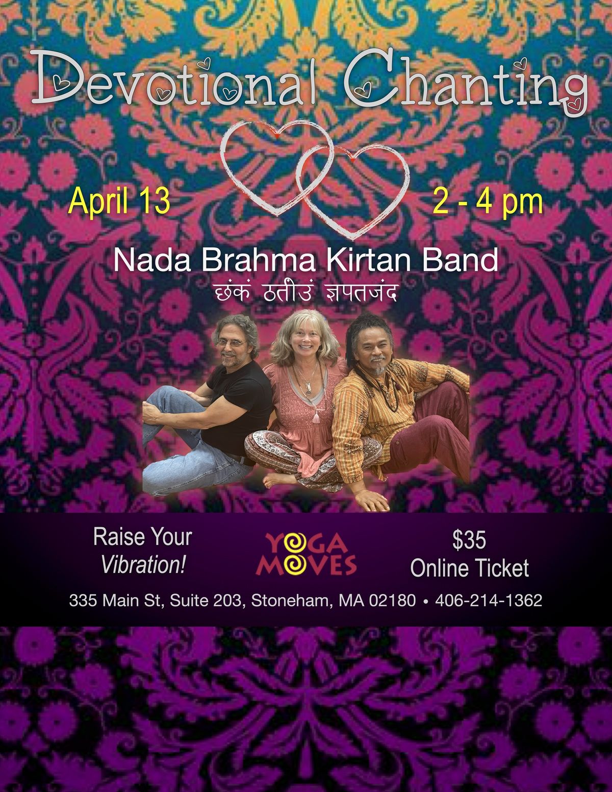 Nada Brahma Kirtan @ Yoga Moves Stoneham, MA