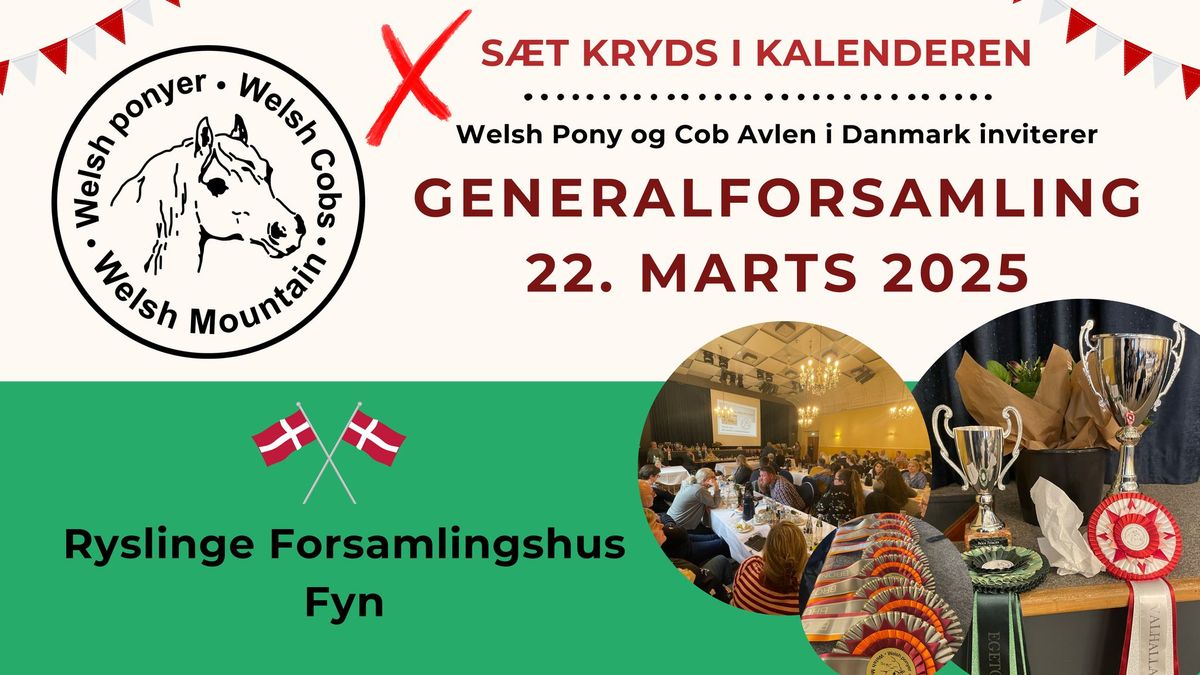 Generalforsamling 2025 - Welsh Pony og Cob Avlen i Danmark