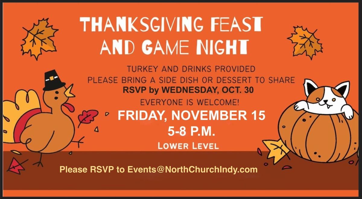 Thanksgiving Feast and Game Night