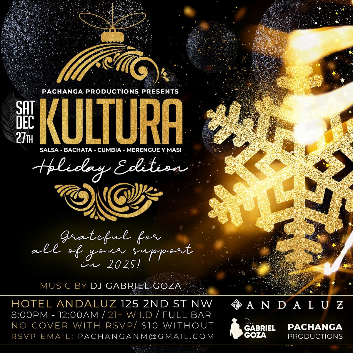 KULTURA - SALSA& BACHATA SOCIAL - HOLIDAY EDITION!