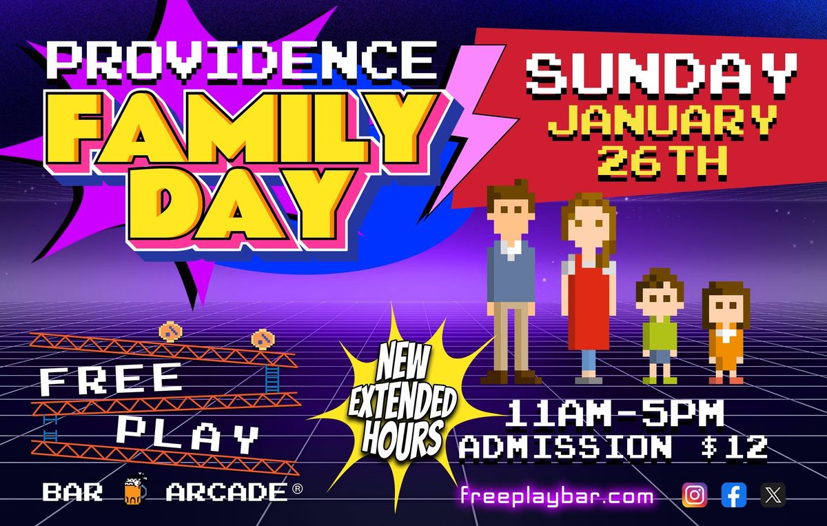 Providence Freeplay Family Day - Sunday January 26th