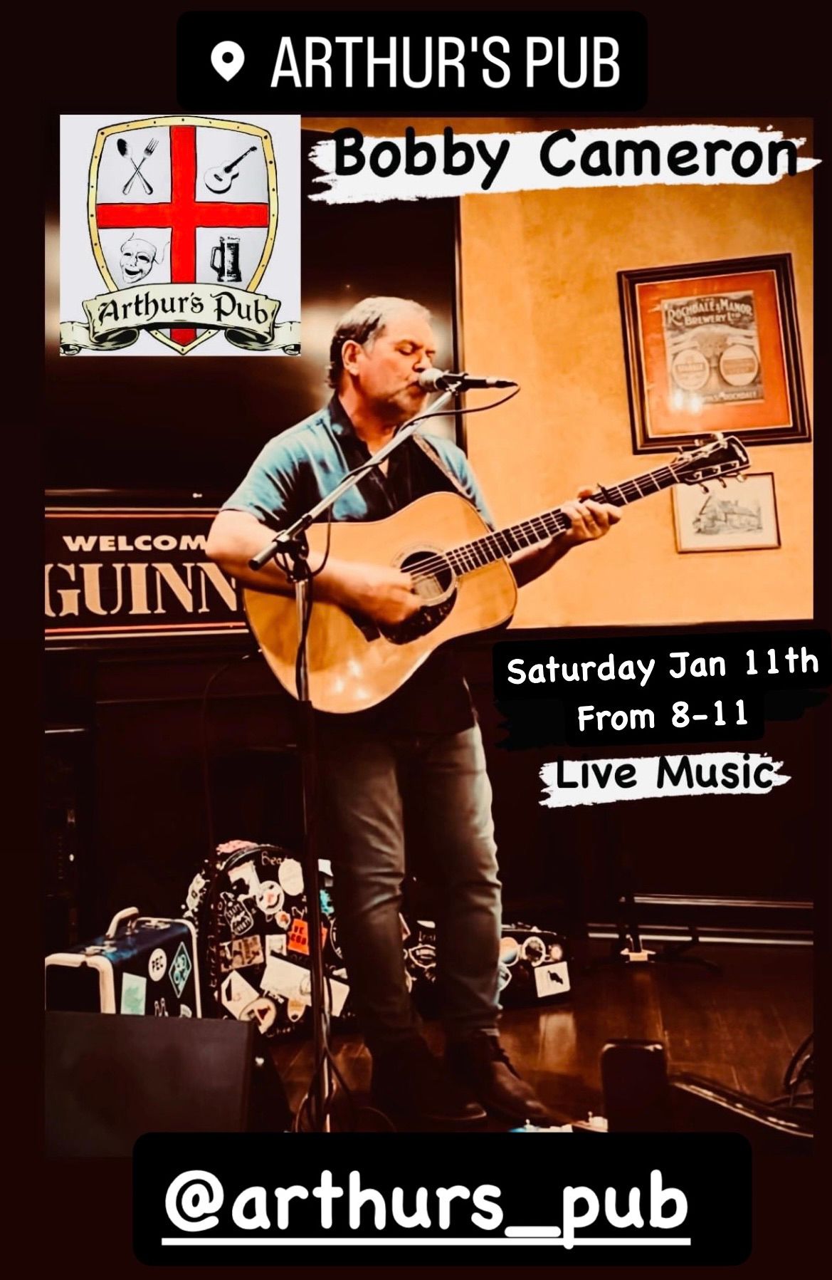 Bobby Cameron at Arthur\u2019s Pub, Cobourg 