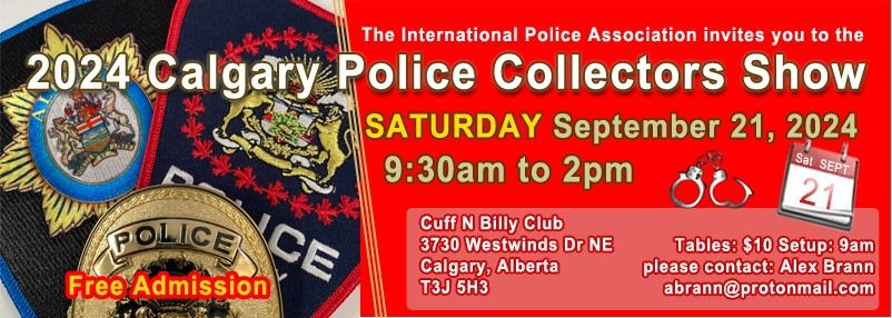 2024 Calgary Police Collectors Show