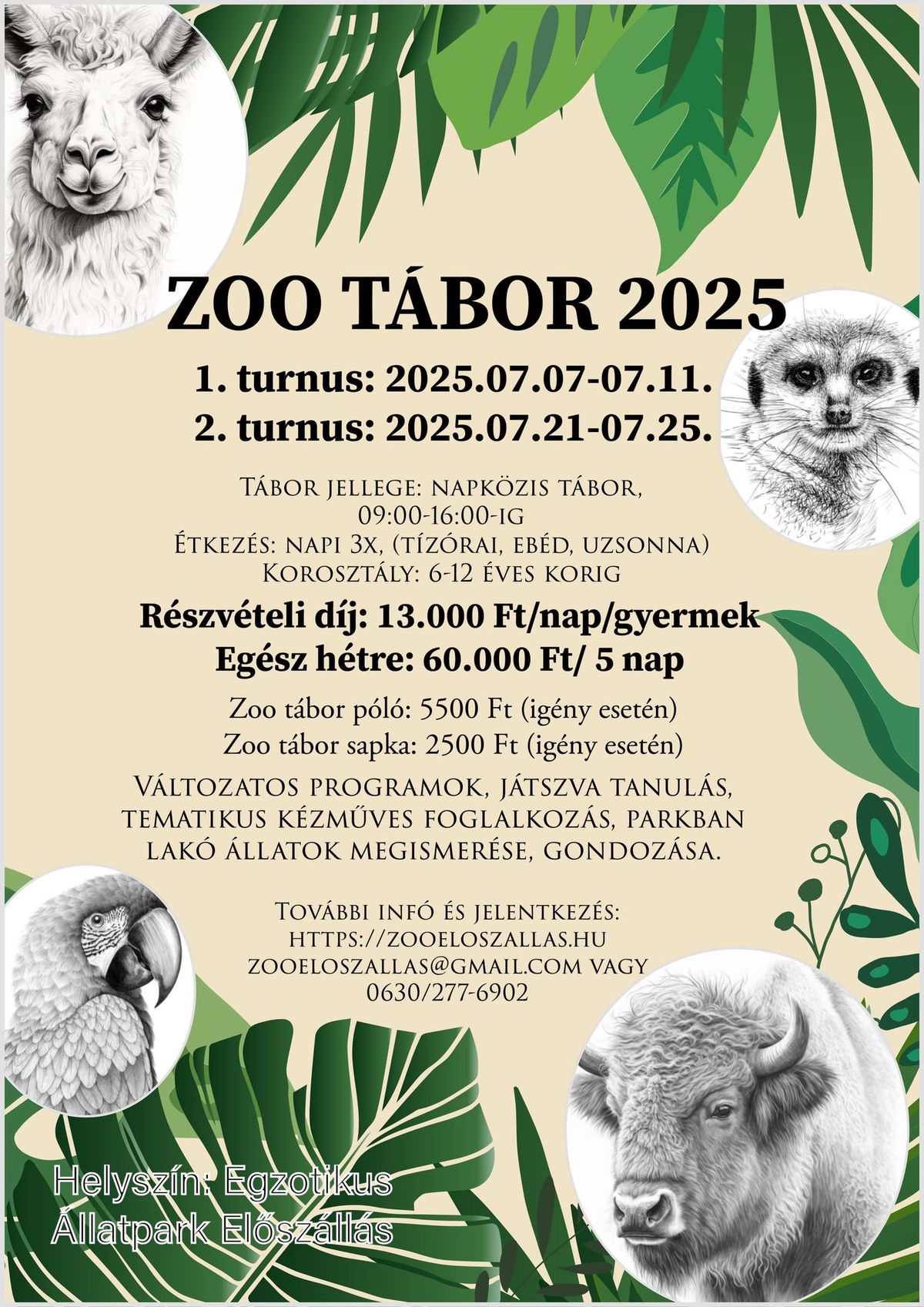 Zoo t\u00e1bor 2025 1. turnus