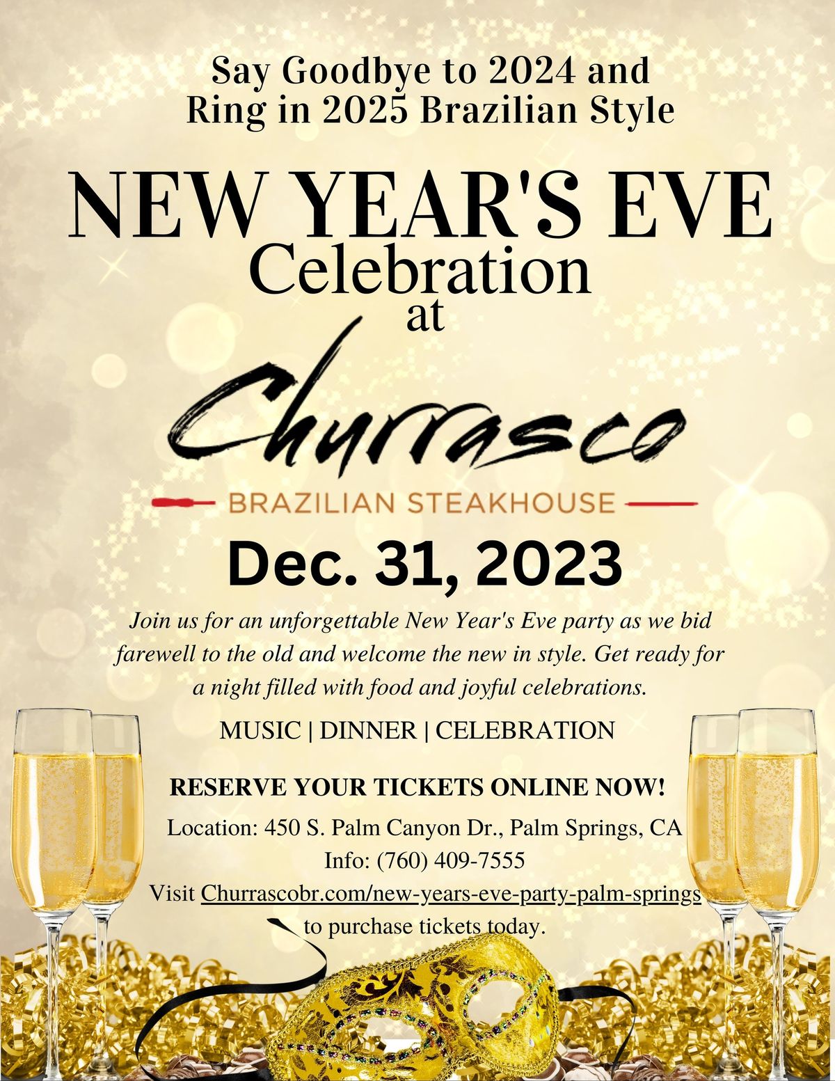 New Year's Eve Celebration at Churrasco