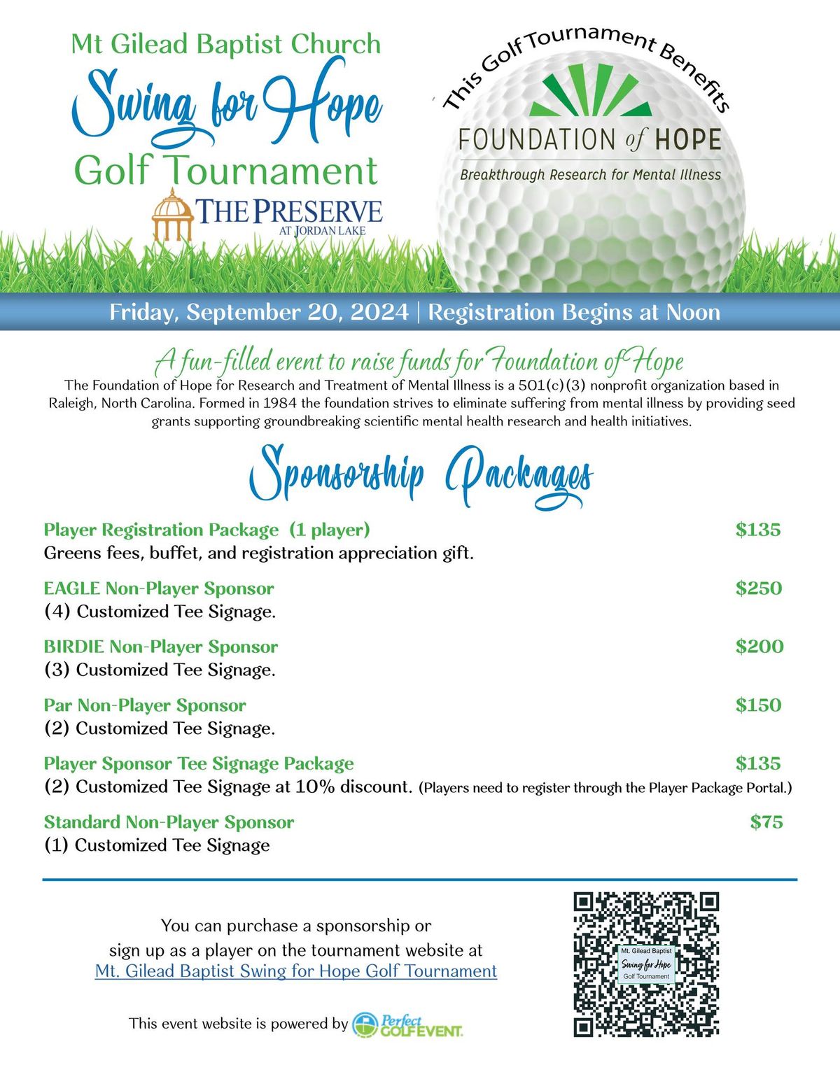 Swing for Hope Golf Tournament