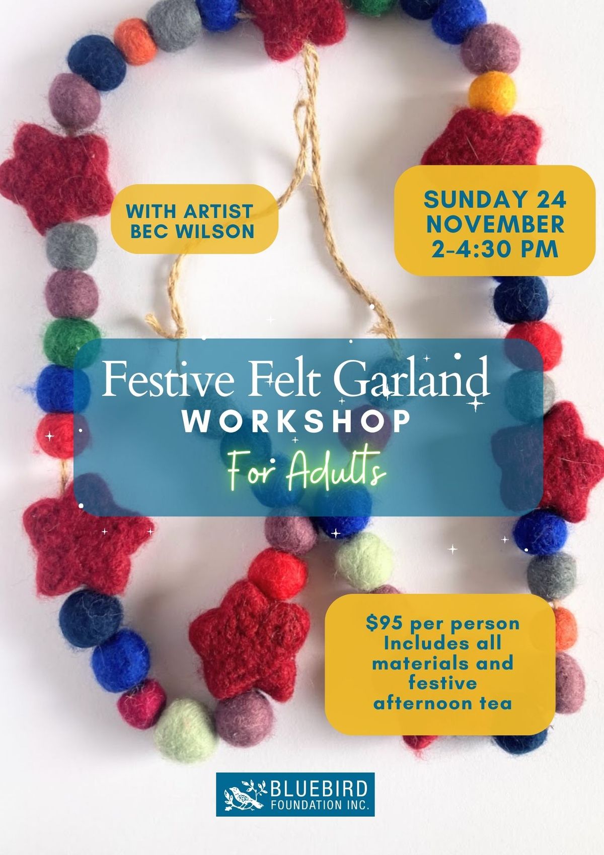 Festive Felt Garland making Workshop