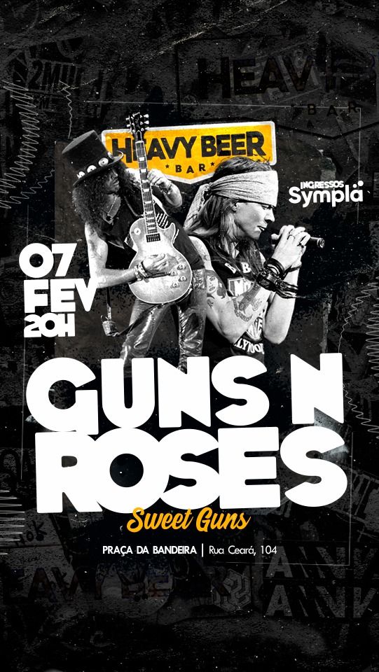 GUNS N ROSES TRIBUTO - SWEET GUNS AO VIVO !