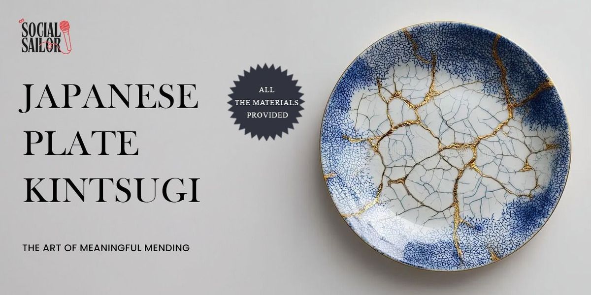 Japanese Kintsugi Plate - Kolkata