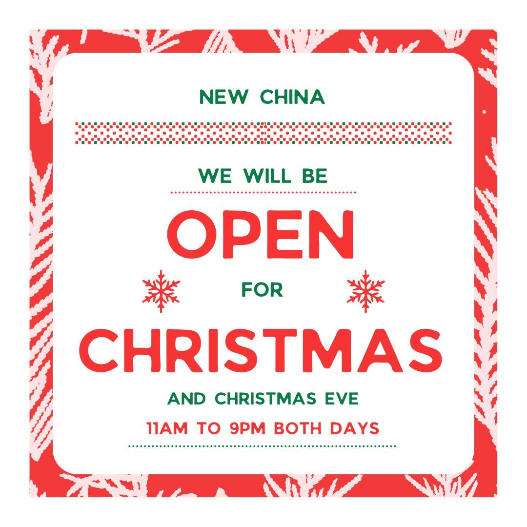 Open Christmas Eve & Christmas Day