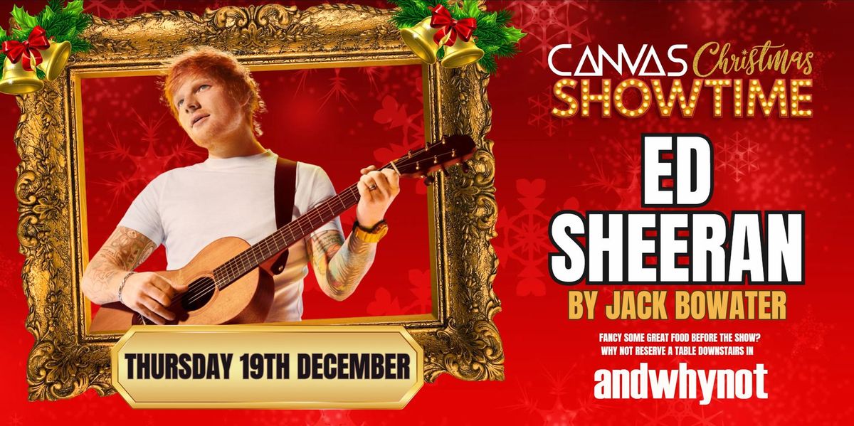 ED SHEERAN by Jack Bowater - Canvas Christmas Showtime