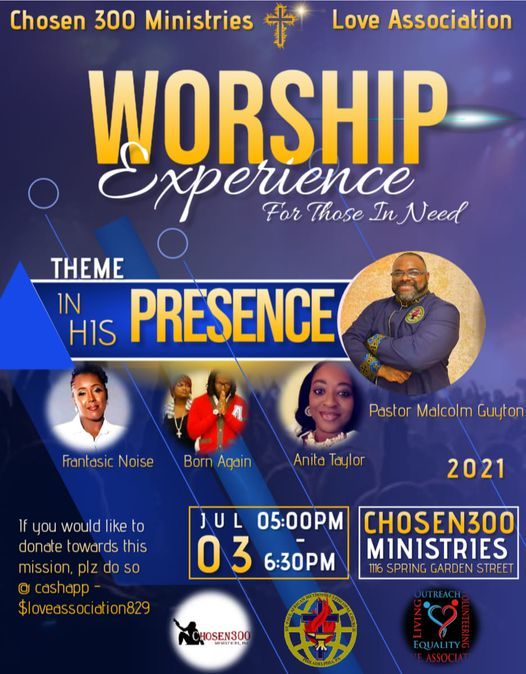 Worship Experience For Those In Need