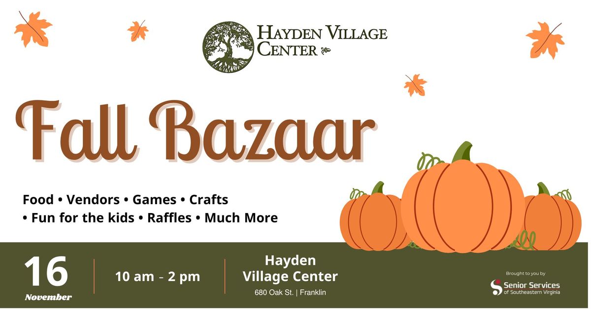 Fall Bazaar