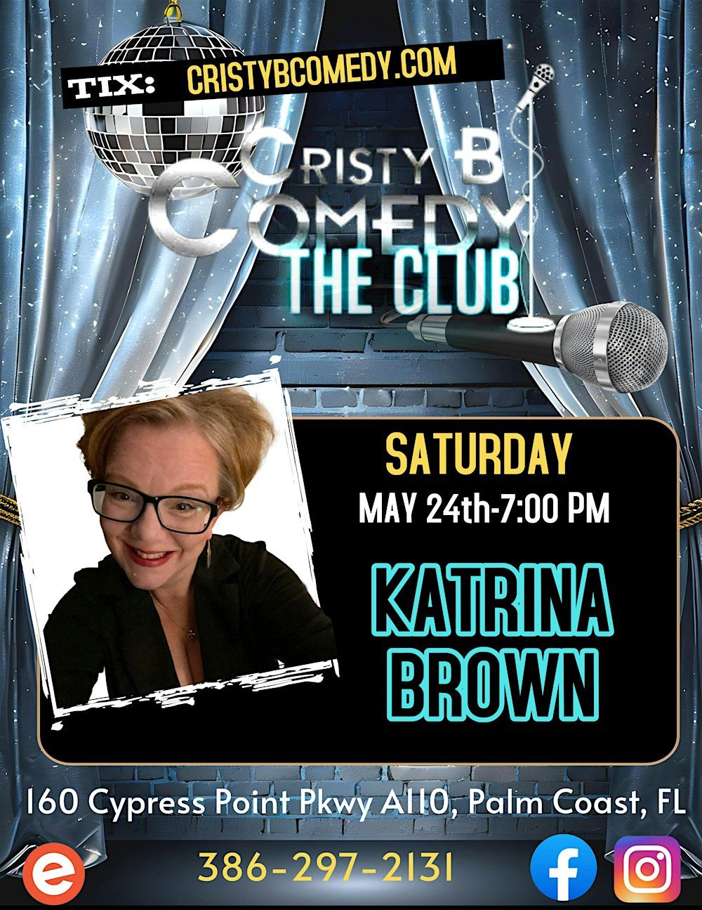 Saturday night Comedy with KATRINA BROWN