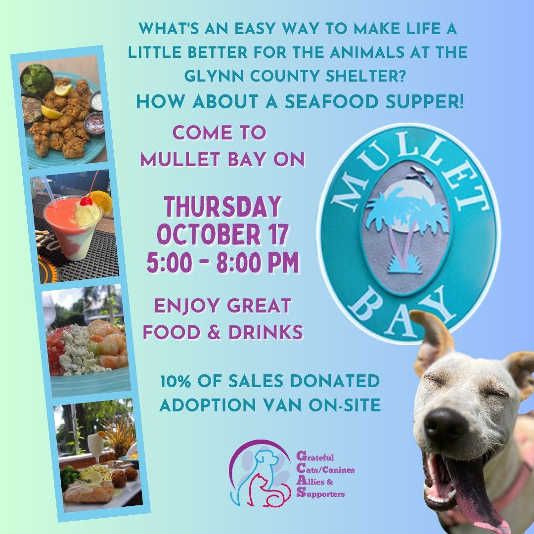 Mullet Bay Seafood Supper for Shelter Animals