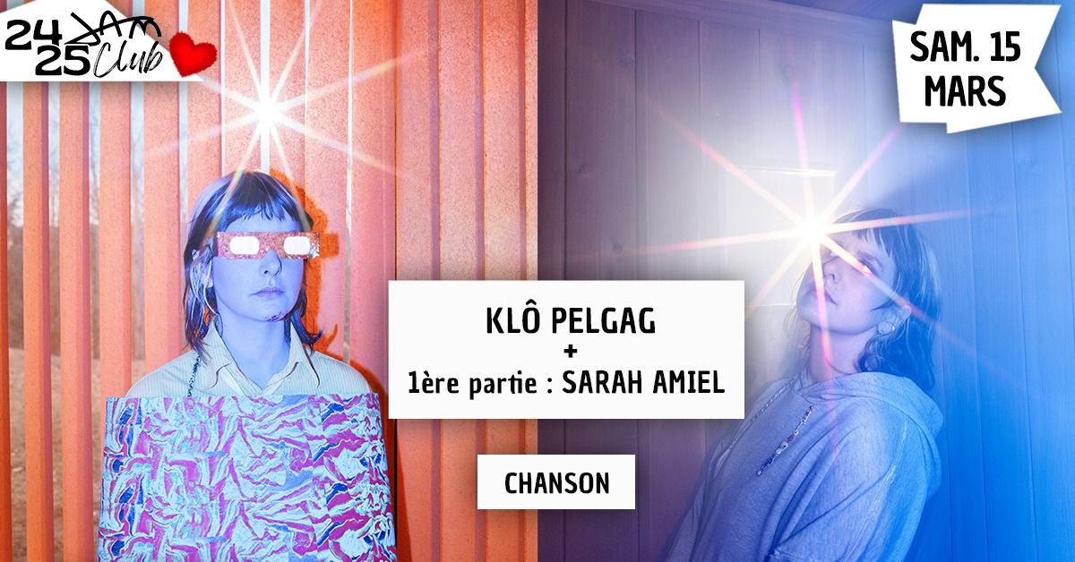 KL\u00d4 PELGAG +1\u00e8re partie : SARAH AMIEL (Chanson) au JAM - Montpellier