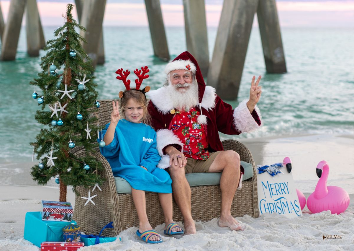 Santa on the Beach Photo's by Navarre Pier